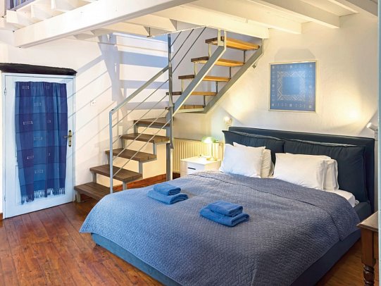 Traditionelle Ferienhäuser - Wohnbeispiel Appartement 1 Schlafzimmer (Zimmercodierung AB1)