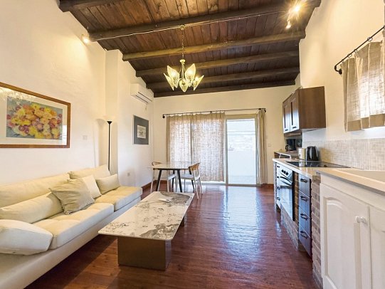 Traditionelle Ferienhäuser - Wohnbeispiel Appartement 1 Schlafzimmer (Zimmercodierung AB1)