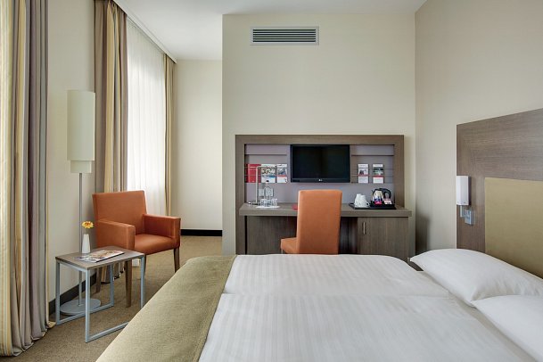 IntercityHotel Leipzig - Wohnbeispiel Doppelzimmer Standard (Zimmercodierungen DG1 & DC1)