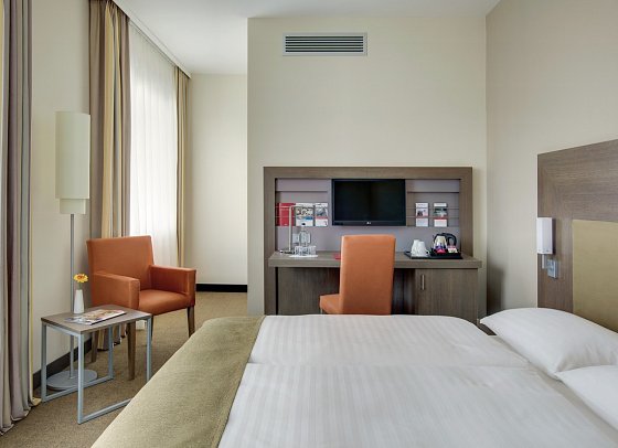 IntercityHotel Leipzig - Wohnbeispiel Doppelzimmer Standard (Zimmercodierungen DG1 & DC1)