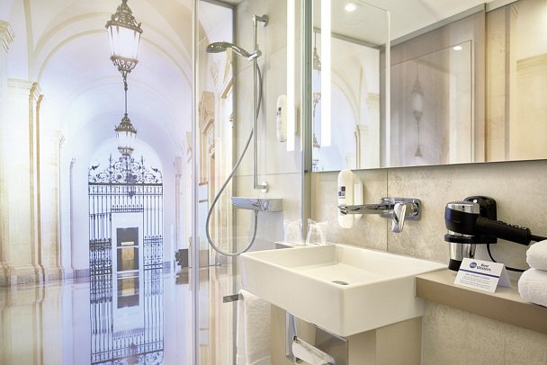 Best Western Leipzig City Center - Wohnbeispiel Bad (Zimmercodierungen DG1 & EG1)