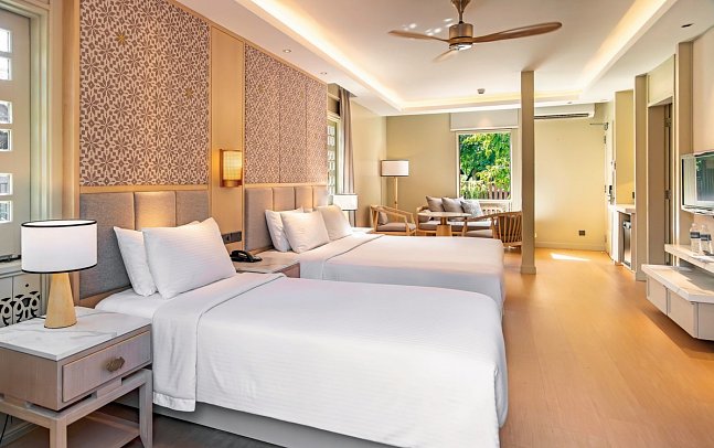 Pelangi Beach Resort & Spa - Wohnbeispiel Garden Family Room (Zimmercodierungen FBG & FBO)