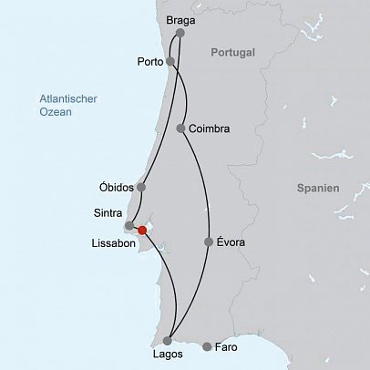 Portugal - Land der reizvollen Kontraste (10 Nächte, inkl. Mietwagen, ab Lissabon)