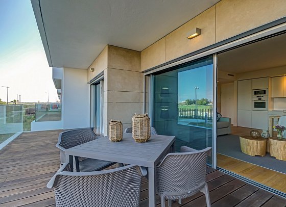 Praia do Sal - Beispiel Terrasse Appartement (Zimmercodierungen AB1 & OB1)