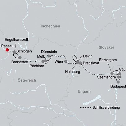 MS SE-Manon - Entlang der Donau bis Budapest