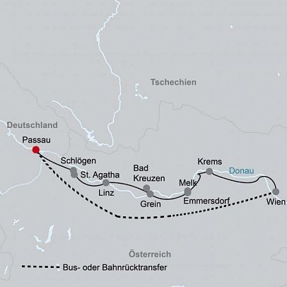 Donau-Radweg mit Charme