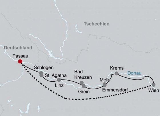 Donau-Radweg mit Charme