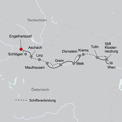 MS Prinzessin Katharina - entlang der Donau bis Wien