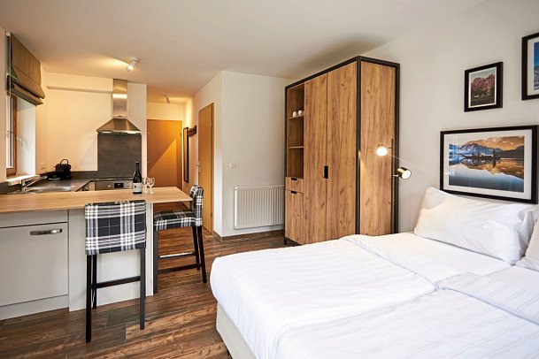 Dormio Resort Obertraun - Wohnbeispiel Studio Komfort Altaussee (Zimmercodierung SF1)