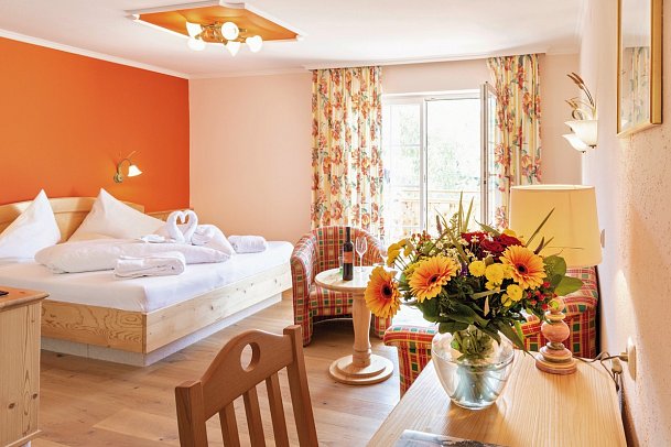 Försterhof - Wohnbeispiel Doppelzimmer mit Balkon (Zimmercodierung DB2)