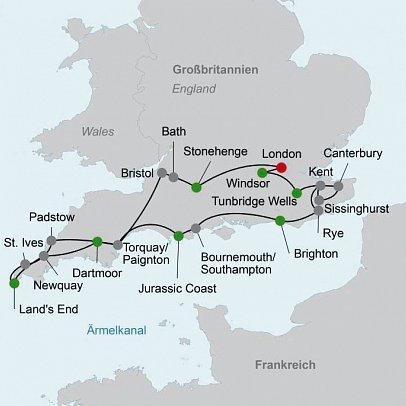 Südengland genießen