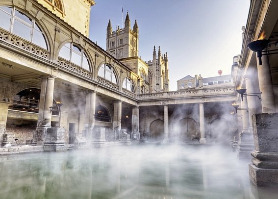 Bezauberndes Südengland - Römische Bäder, Bath