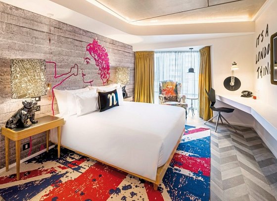 nhow London - Wohnbeispiel Doppelzimmer Superior (Zimmercodierung DS6)