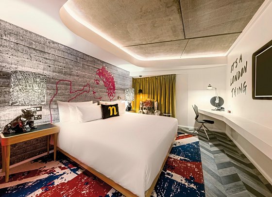 nhow London - Wohnbeispiel Doppelzimmer Superior (Zimmercodierung DS6)