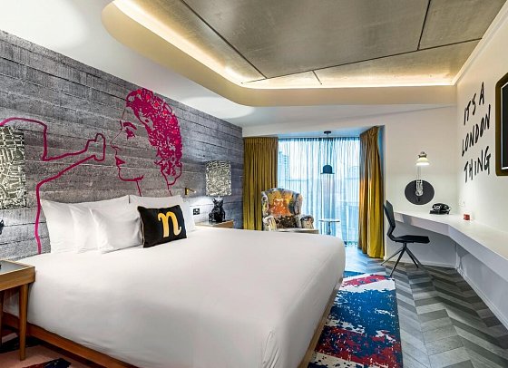 nhow London - Wohnbeispiel Doppelzimmer Superior (Zimmercodierung DS6)