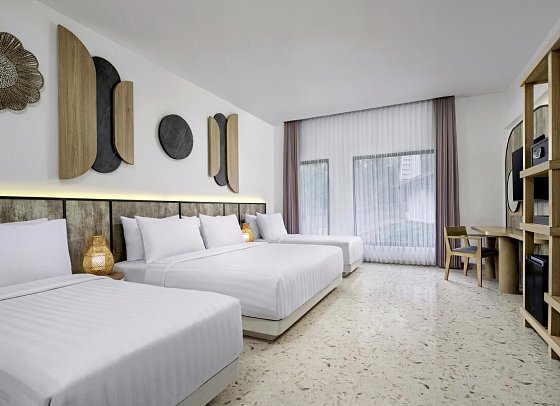 Jambuluwuk Oceano Resort Gili Trawangan - Wohnbeispiel Deluxe Garden Quadruple (Zimmercodierung UD4)