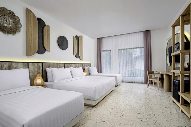 Jambuluwuk Oceano Resort Gili Trawangan - Wohnbeispiel Deluxe Garden Quadruple (Zimmercodierung UD4)