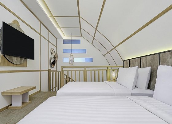 Jambuluwuk Oceano Resort Gili Trawangan - Wohnbeispiel Family Suite Duplex (Zimmercodierung WI2)