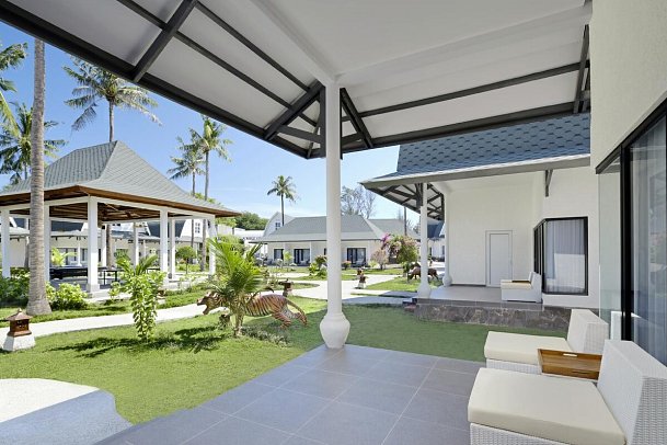 Jambuluwuk Oceano Resort Gili Trawangan - Beispiel Terrasse Family Suite Duplex (Zimmercodierung WI2)