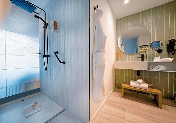 H10 Costa Mogán - Beispiel Bad Juniorsuite (Zimmercodierungen JB1 & JB2)