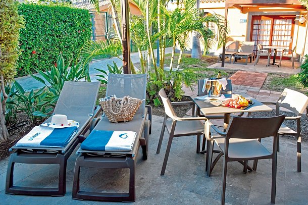 Maspalomas Villas by Dunas - Beispiel Terrasse Villa Premium (Zimmercodierungen VB1, VB2 & VBP)