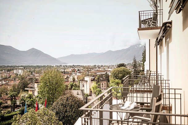 Belvedere Locarno - Wohnbeispiel Doppelzimmer Superior Seeseite (Zimmercodierung DS1)