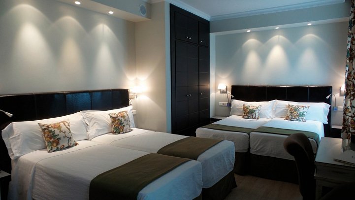 Hotel Moderno - Wohnbeispiel Doppelzimmer (Zimmercodierung DB1)