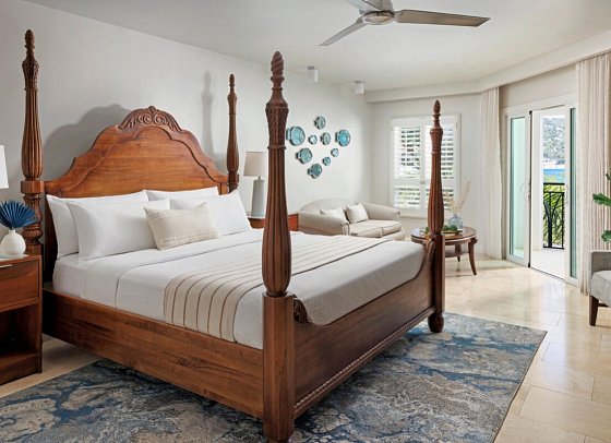 Sandals South Coast - Wohnbeispiel Silver Sun Beachfront Club Level Walkout Junior Suite