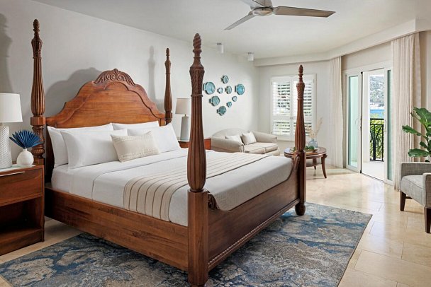 Sandals South Coast - Wohnbeispiel Silver Sun Beachfront Club Level Walkout Junior Suite