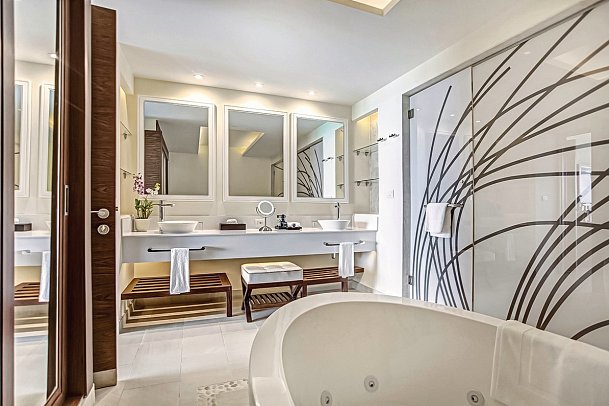 Grand Lido Negril Au-Naturel, An Autograph Collection All-Inclusive Resort - Wohnbeispiel Penthouse One Bedroom Ocean View Terrace Jacuzzi (Zimmercodierung ABM)
