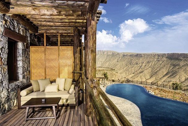 Alila Jabal Akhdar - Wohnbeispiel Ridge Room Suite (Zimmercodierung WB3)