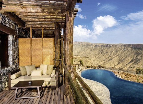Alila Jabal Akhdar - Wohnbeispiel Ridge Room Suite (Zimmercodierung WB3)