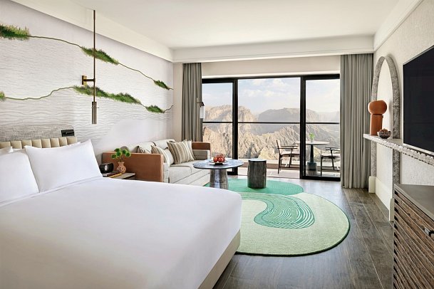 Indigo Jabal Akhdar Resort & Spa - Wohnbeispiel King Canyon View (Zimmercodierung U1B)