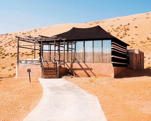 1000 Nights Sharqiya Sands Camp - Wohnbeispiel Luxury Pool Tent (Zimmercodierung UG3)