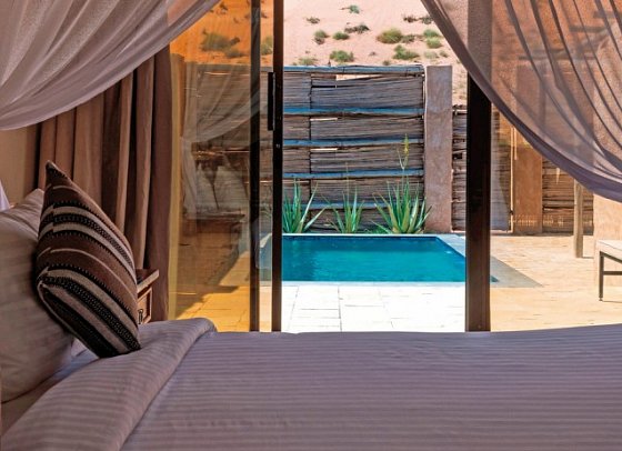 1000 Nights Sharqiya Sands Camp - Wohnbeispiel Luxury Pool Tent (Zimmercodierung UG3)
