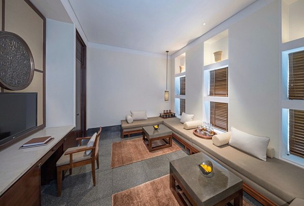 The Chedi Muscat - Wohnbeispiel Chedi Club Suite (Zimmercodierung WB1)