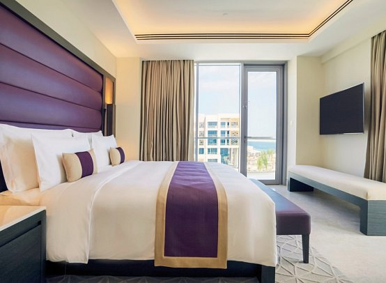 Kempinski Hotel Muscat - Wohnbeispiel Deluxe Sea View Suite (Zimmercodierung WDM)