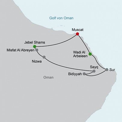 Das Königreich Oman zu Fuß entdecken