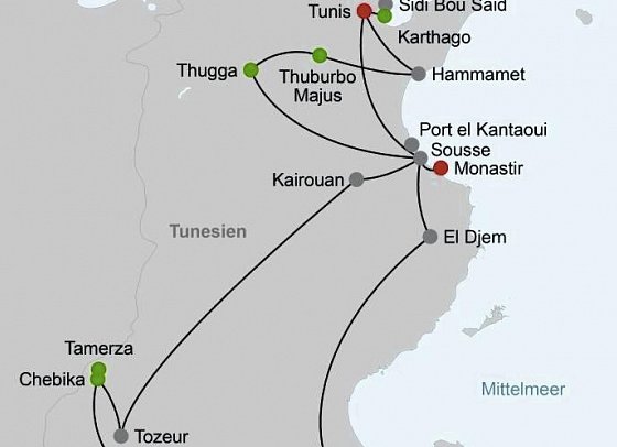 Kulturschätze und Wüstensonne - Tunesiens Paradies