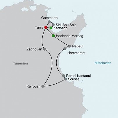 Tunesiens Schätze - kulturelle und kulinarische Höhepunkte