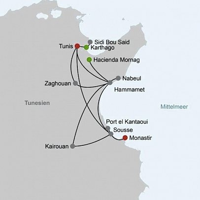 Tunesiens Schätze - kulturelle und kulinarische Höhepunkte
