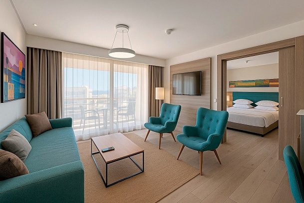 Sousse Pearl Marriott Resort & Spa - Wohnbeispiel Suite Executive (Zimmercodierungen WT1 & WC1)