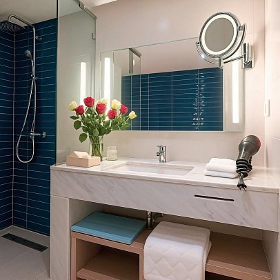 Sousse Pearl Marriott Resort & Spa - Wohnbeispiel Bad (Zimmercodierungen DB1, DC1, DP1, DV1, WT1, WTM & WC1)