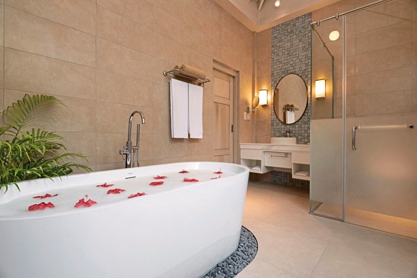 Bandos Maldives - Beispiel Bad Beach Villa (Zimmercodierung VB1)