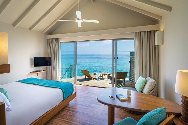 Centara Ras Fushi Resort & Spa Maldives - Wohnbeispiel Overwater Villa (Zimmercodierungen VX1 & VX2)