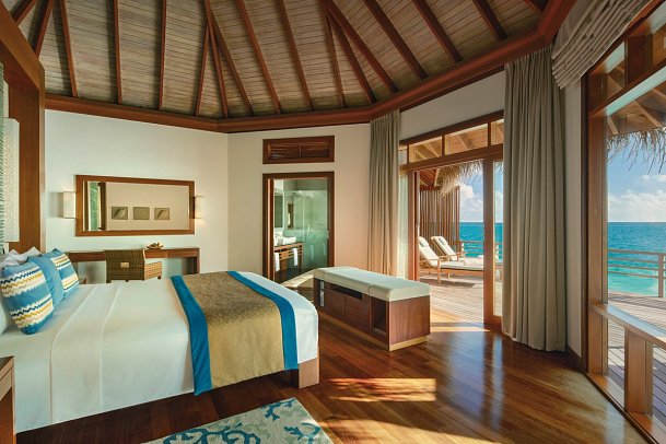 Baros Maldives - Wohnbeispiel Water Villa (Zimmercodierung VX1)
