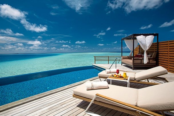 Baros Maldives - Wohnbeispiel Water Pool Villa (Zimmercodierung VX2)
