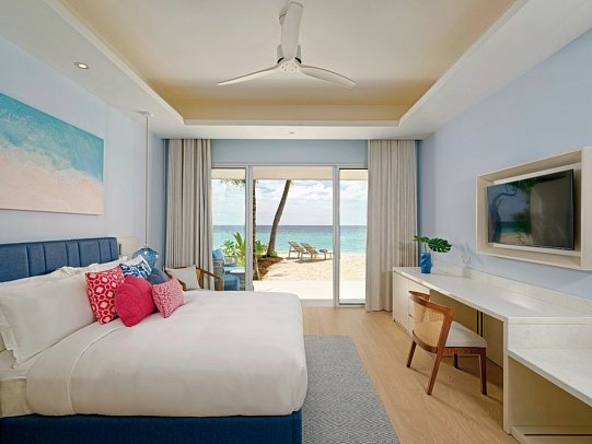 Eri Maldives - Beispiel Terrasse Beach Villa (Zimmercodierungen VB2 & VB3)