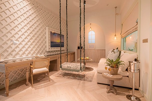 Malahini Kuda Bandos - Wohnbeispiel Sunset Beach Pool Suite (Zimmercodierung WB1)