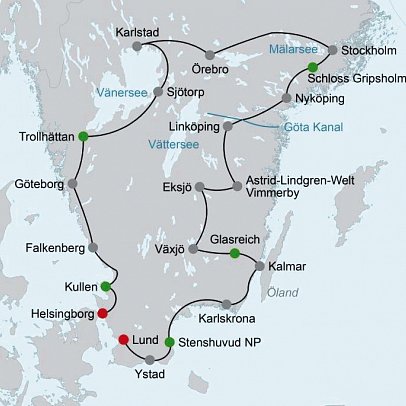 Von Küste zu Küste (ab Malmö)